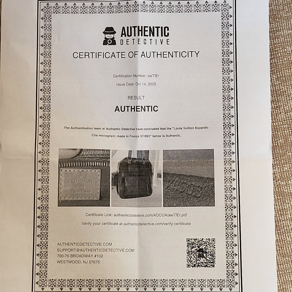 Louis Vuitton Excentri-Cite Handbag Monogram..Authentic.         w/COA - Picture 9 of 16
